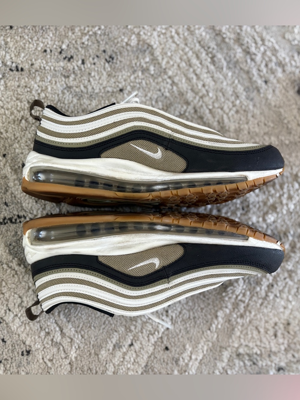 Nike Men’s Air Max 97 in Black, White & Dark Green